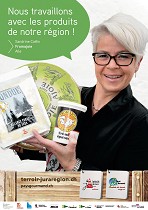Affiche de Fromajoie avec Sandrine Cattin
