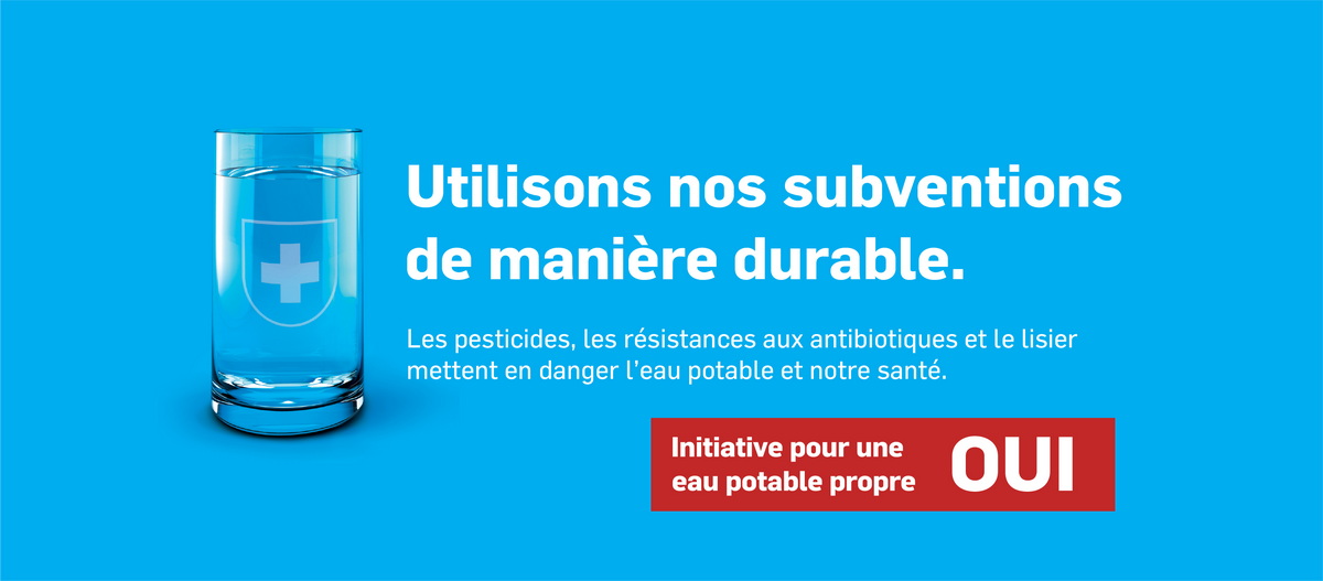 Je vote OUI à l'initiative "Pour une eau propre"